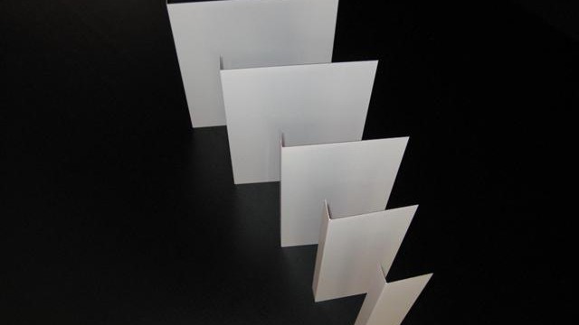 White Aluminum Fascia in 2", 3", 4", 6" and 8". Other sizes up to 46" x 120"