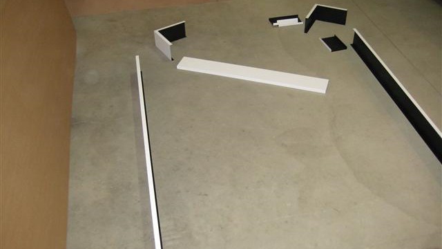 Clouds are assembled quickly using our C-Channel with pre-fab corners. Order to size and eliminate field fabrication