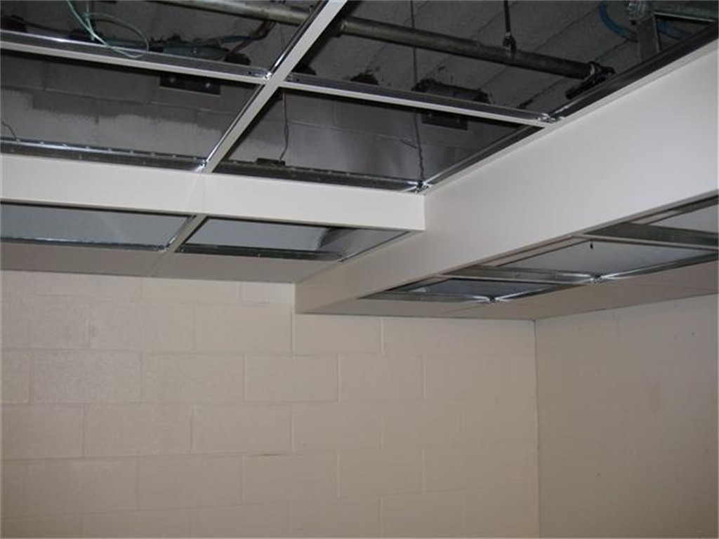 Eliminate acoustical or drywall soffits
